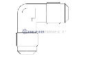 brass fittings Castel, elbows Mod. 7210/2 1/4 X 1/4 SAE